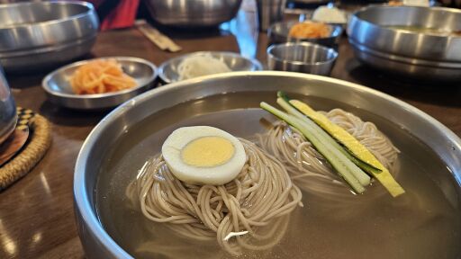 강화도 평양냉면 맛집. 곱배기 물냉면. 서령