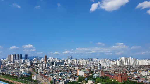 도시 주택가 전경 