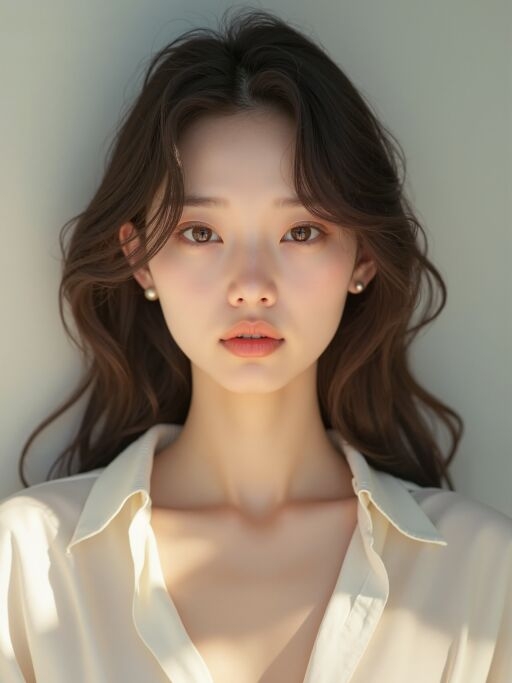 청순한 분위기의 여성