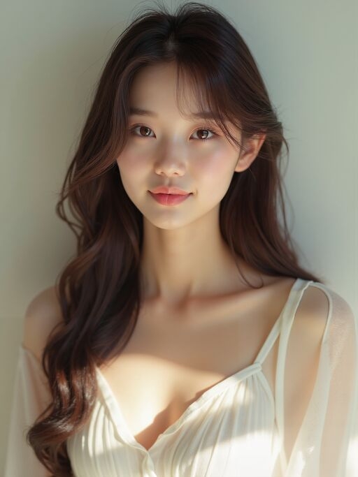 청순한 분위기의 여성