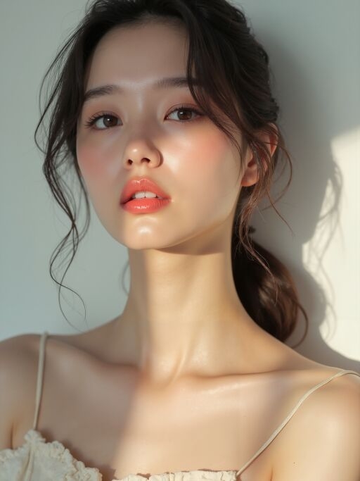 청순한 분위기의 여성