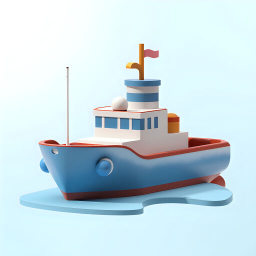 쇄빙선 3D 아이콘