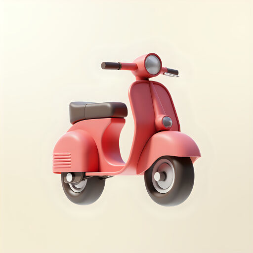 스쿠터 3D 아이콘