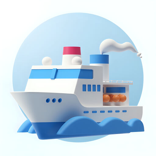 크루즈 선박 3D 아이콘