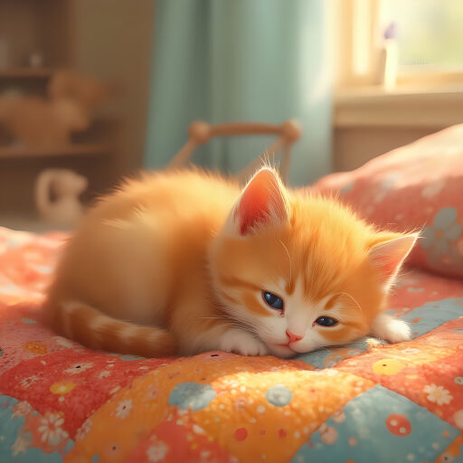 잠자고 있는 고양이