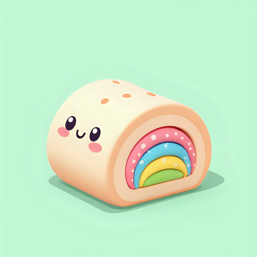 무지개 회전 케이크