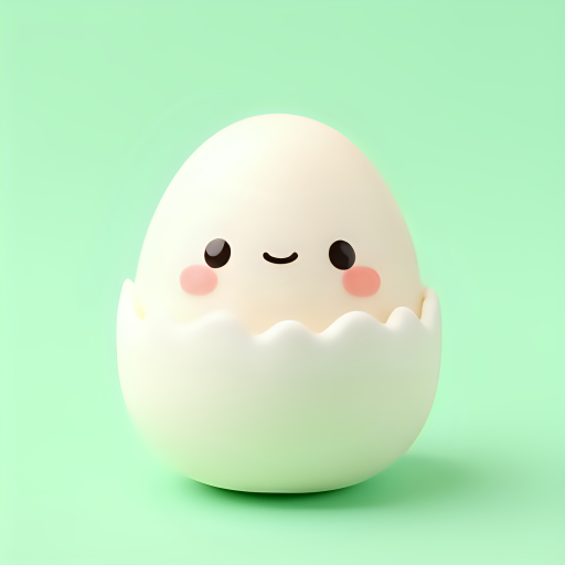 흰색 겨란 흰색 배경