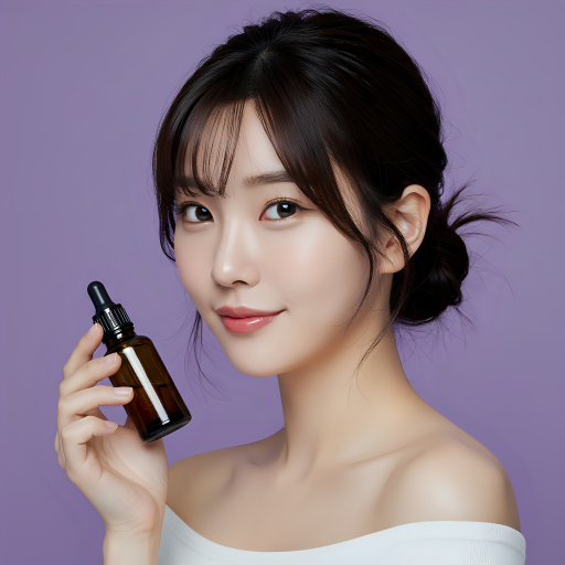 여성, 스킨케어 제품을 들고 있는 여성