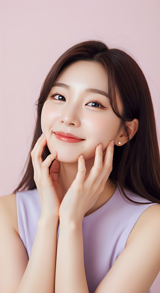 긴 머리의 젊은 여성