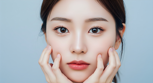 여성 얼굴 클로즈업