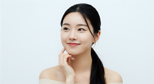 긴 머리의 젊은 여성