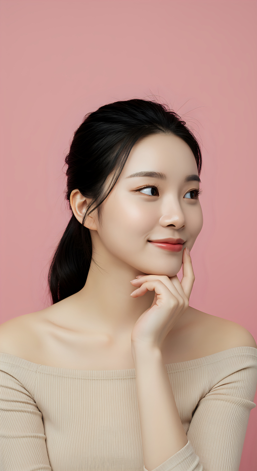 생각에 잠긴 젊은 여성