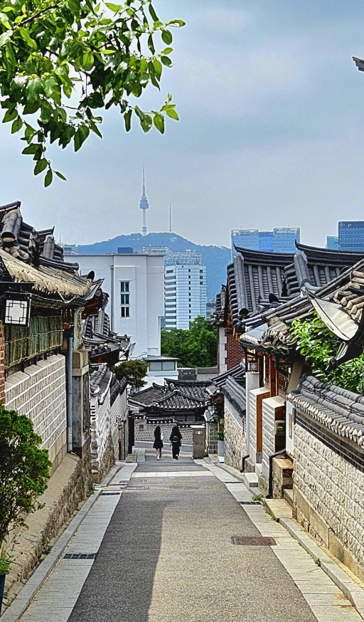 서울의 좁은 골목길