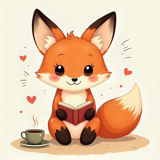 귀여운 고양이 책 읽기