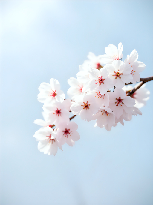 섬세한 벚꽃