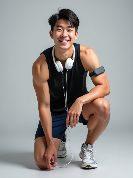 운동복을 입은 남자