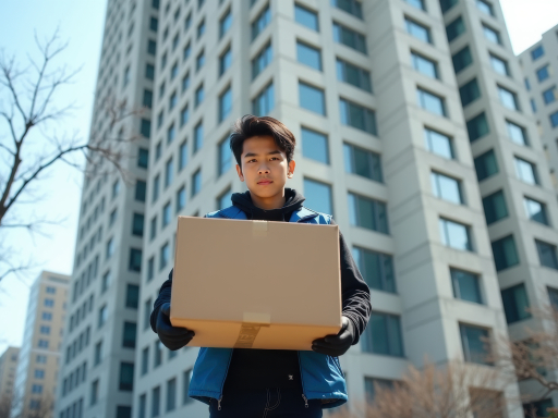 상자를 든 남자