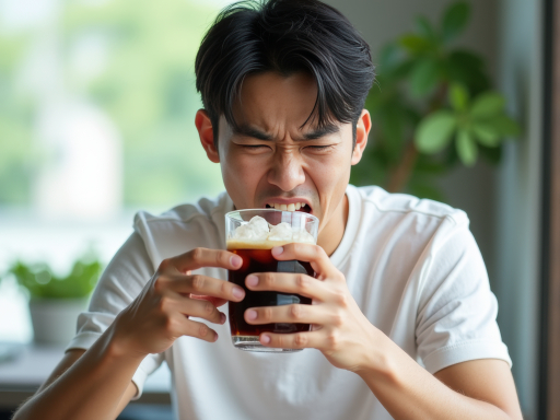 커피 마시는 남자