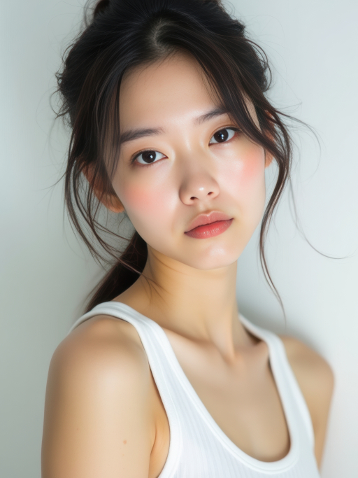 긴 머리 젊은 여성