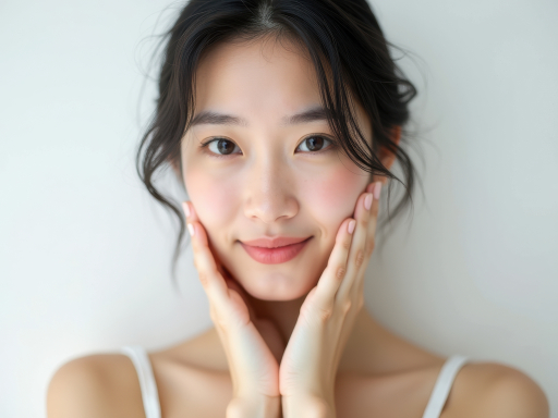 섬세한 인상 가진 젊은 여성