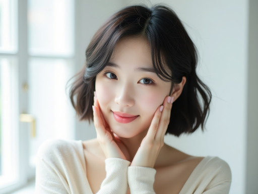 단발머리 여자