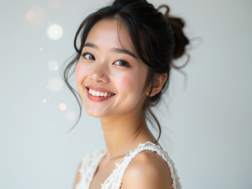 아름다운 젊은 여성