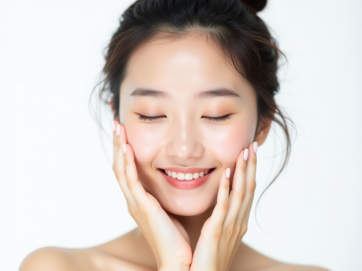 눈을 감은 아름다운 여성