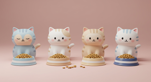 볼에 있는 귀여운 고양이