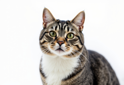 귀여운 tabby 고양이