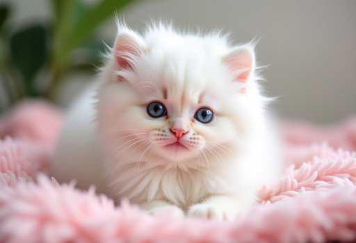 귀여운 페르시안 고양이 새끼