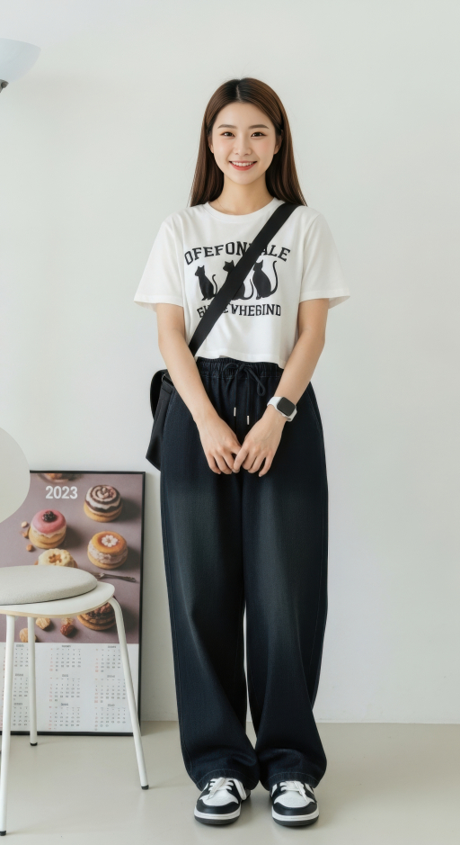 검은 바지 입은 여자